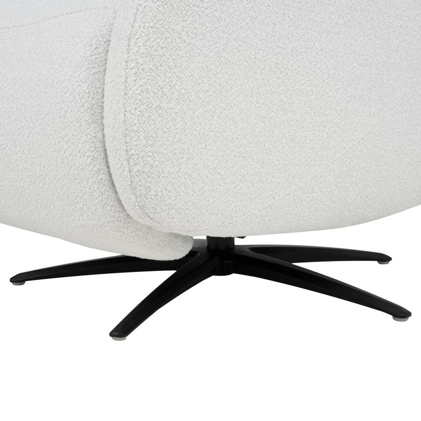 Ezio White Power Swivel Recliner w/Massage alternate image, 14 of 15 images.