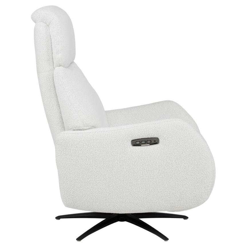 Ezio White Power Swivel Recliner w/Massage alternate image, 4 of 15 images.