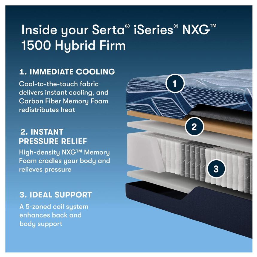 NXG 1500 Hybrid Firm King Mattress by Serta iSeries NXG  alternate image, 3 of 7 images.