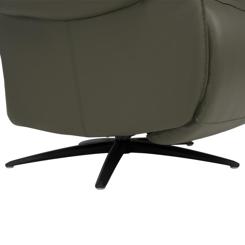 Torrence Green Leather Power Recliner  alternate image, 16 of 16 images.