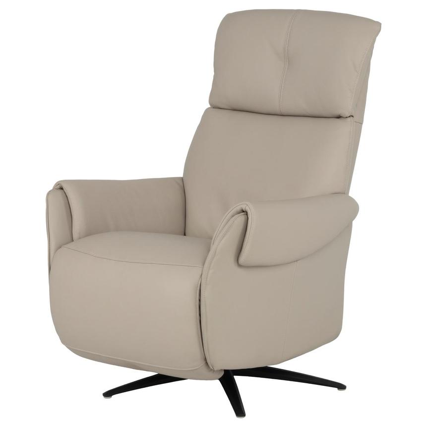 Torrence Taupe Leather Power Recliner  main image, 1 of 9 images.