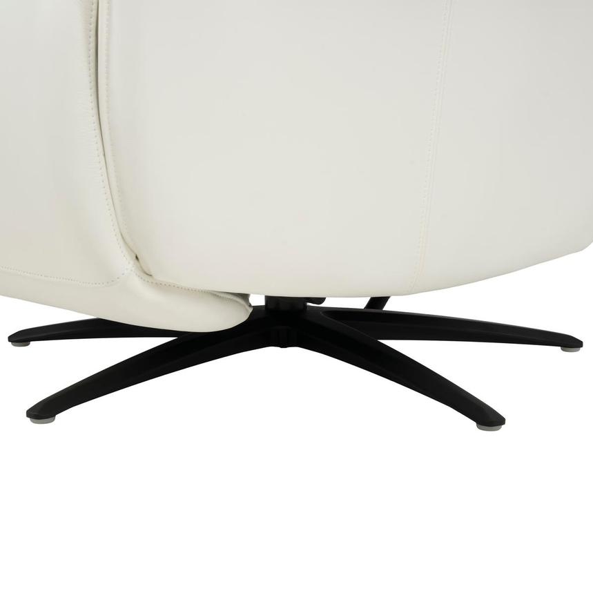 Torrence White Leather Power Recliner  alternate image, 16 of 16 images.