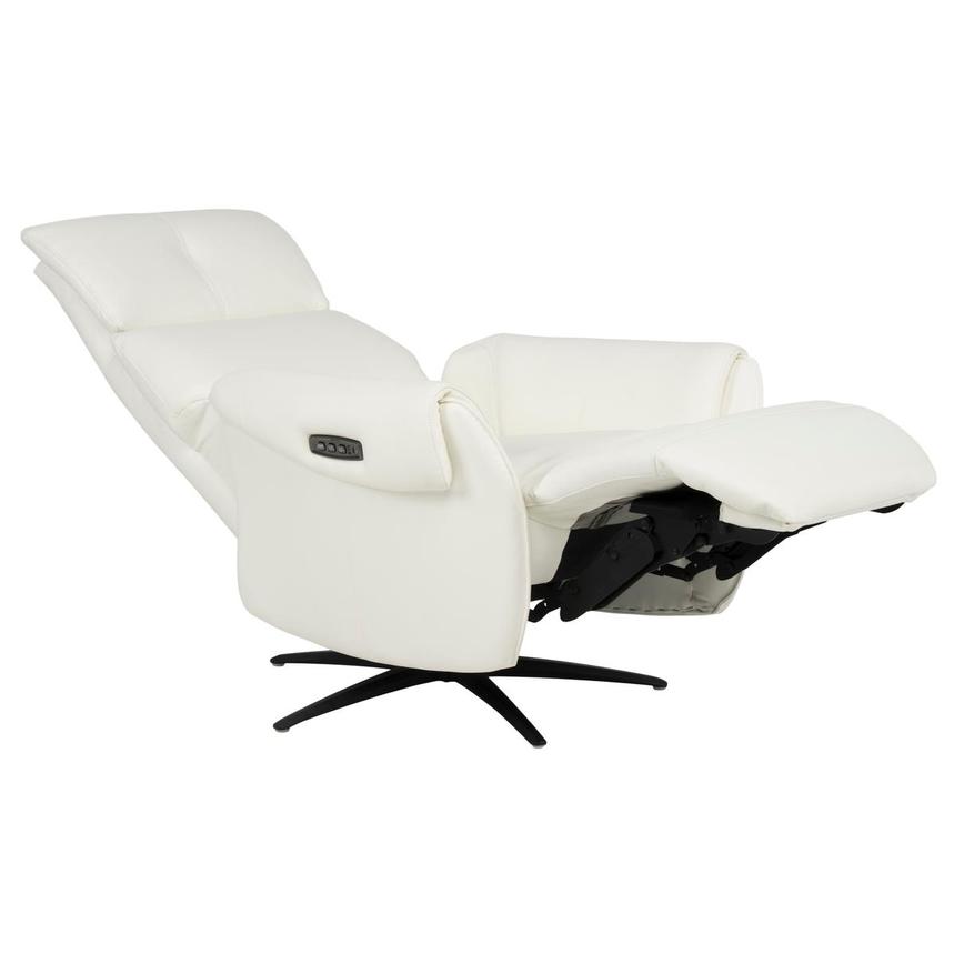 Torrence White Leather Power Recliner  alternate image, 11 of 16 images.