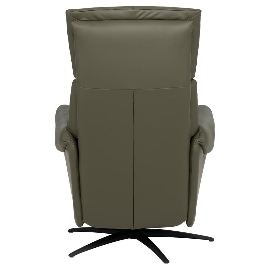 Torrence Green Leather Power Swivel Recliner w/Massage  alternate image, 4 of 17 images.