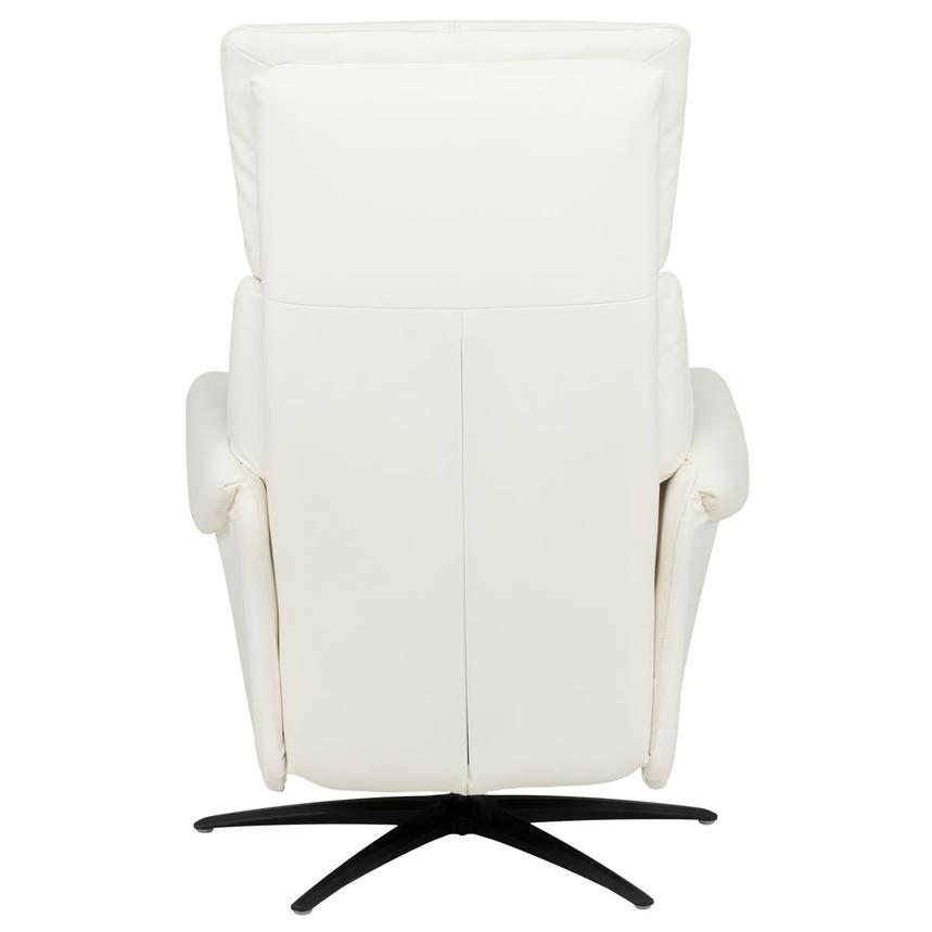 Torrence White Leather Power Swivel Recliner w/Massage  alternate image, 4 of 17 images.
