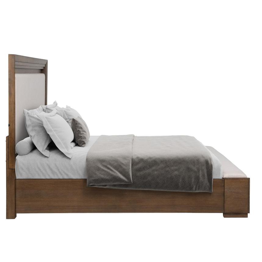 Vigo Brown King Storage Panel Bed  alternate image, 4 of 8 images.