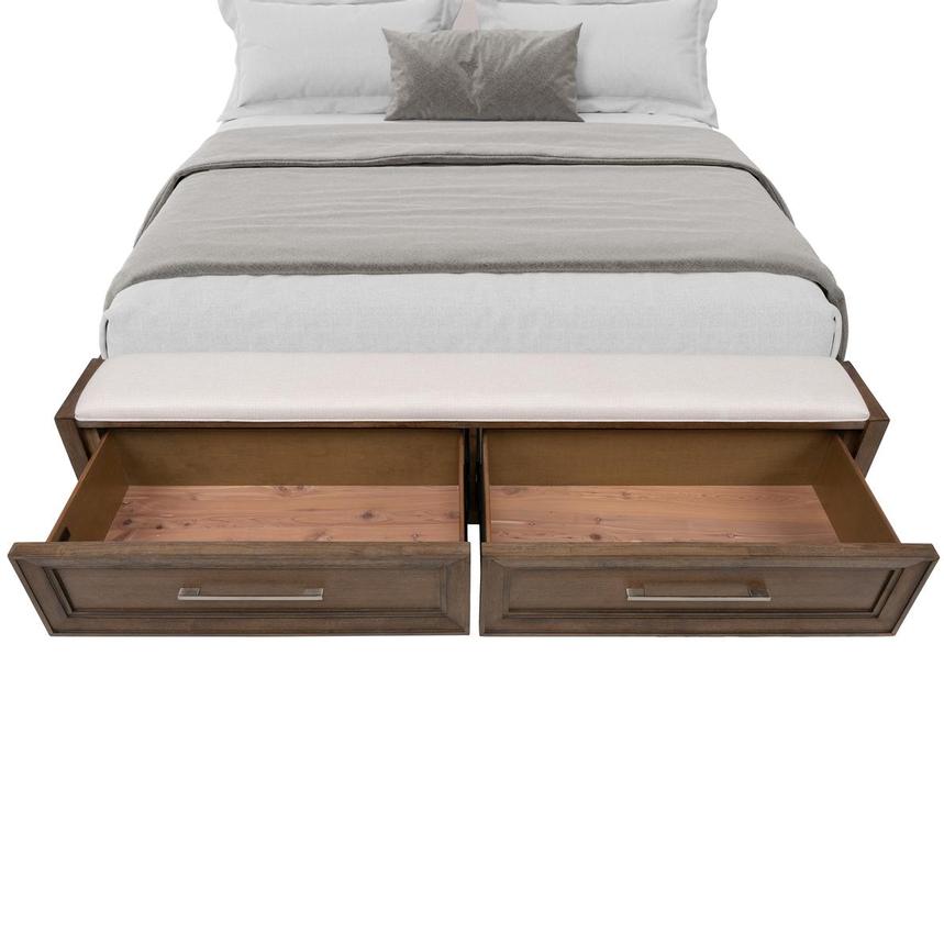 Vigo Brown Queen Storage Panel Bed  alternate image, 4 of 7 images.