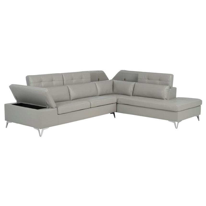Sylar Gray Sectional Sofa  alternate image, 4 of 12 images.