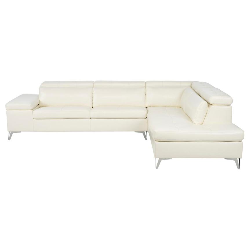 Sylar White Sectional Sofa  main image, 1 of 12 images.