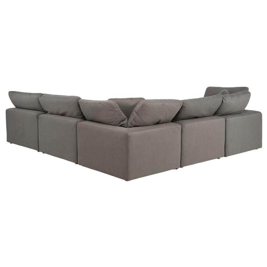 Nube II Gray Corner Sofa with 5PCS/2 Armless Chairs  alternate image, 3 of 8 images.