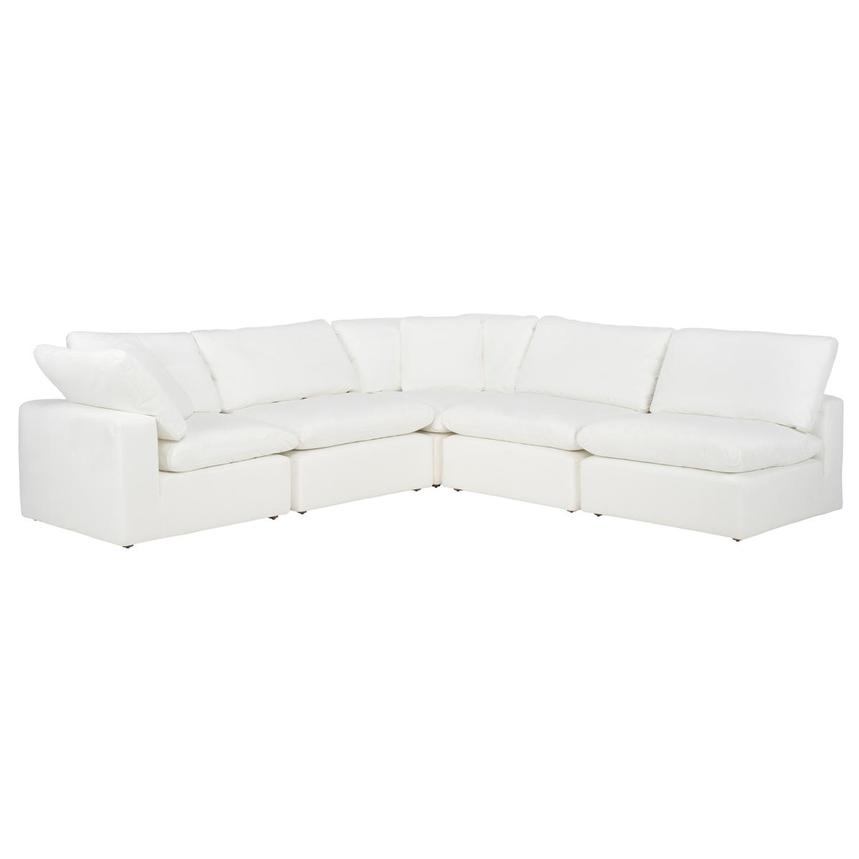 Nube II White Corner Sofa with 5PCS/3 Armless Chairs  main image, 1 of 8 images.