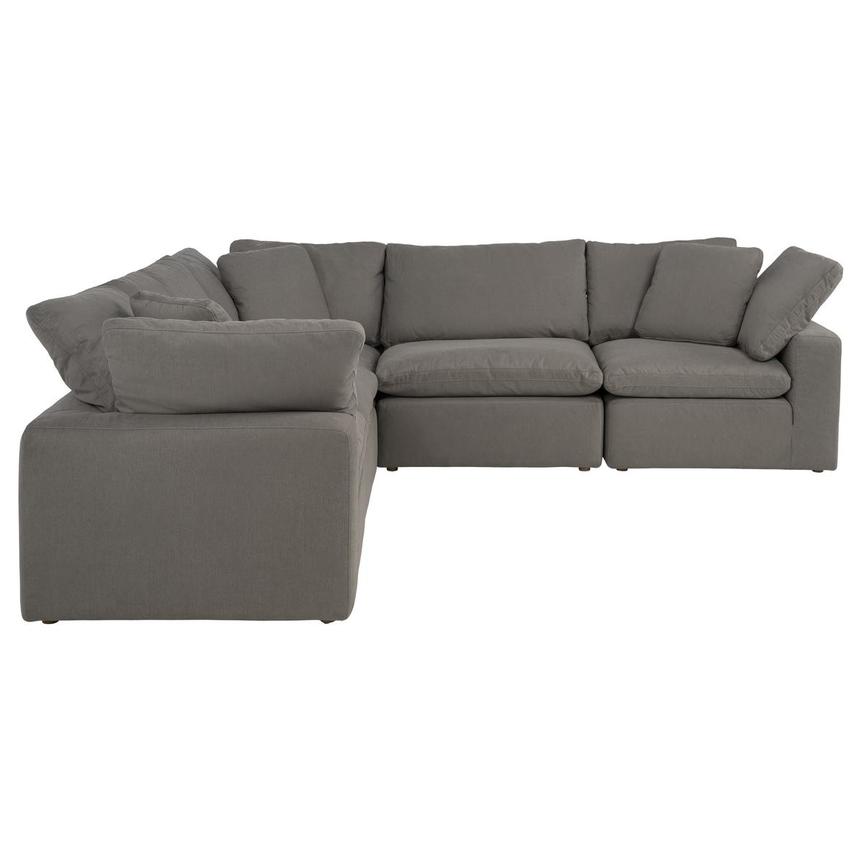 Nube II Gray Corner Sofa with 5PCS/2 Armless Chairs alternate image, 2 of 8 images.