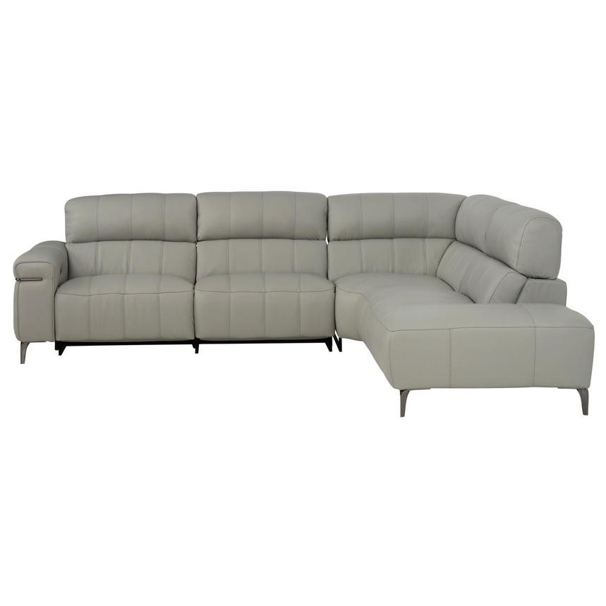 Montreal Gray Corner Sofa w/Right Chaise  alternate image, 4 of 10 images.