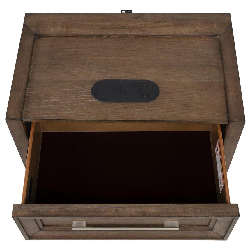 Vigo Brown Nightstand  alternate image, 6 of 15 images.