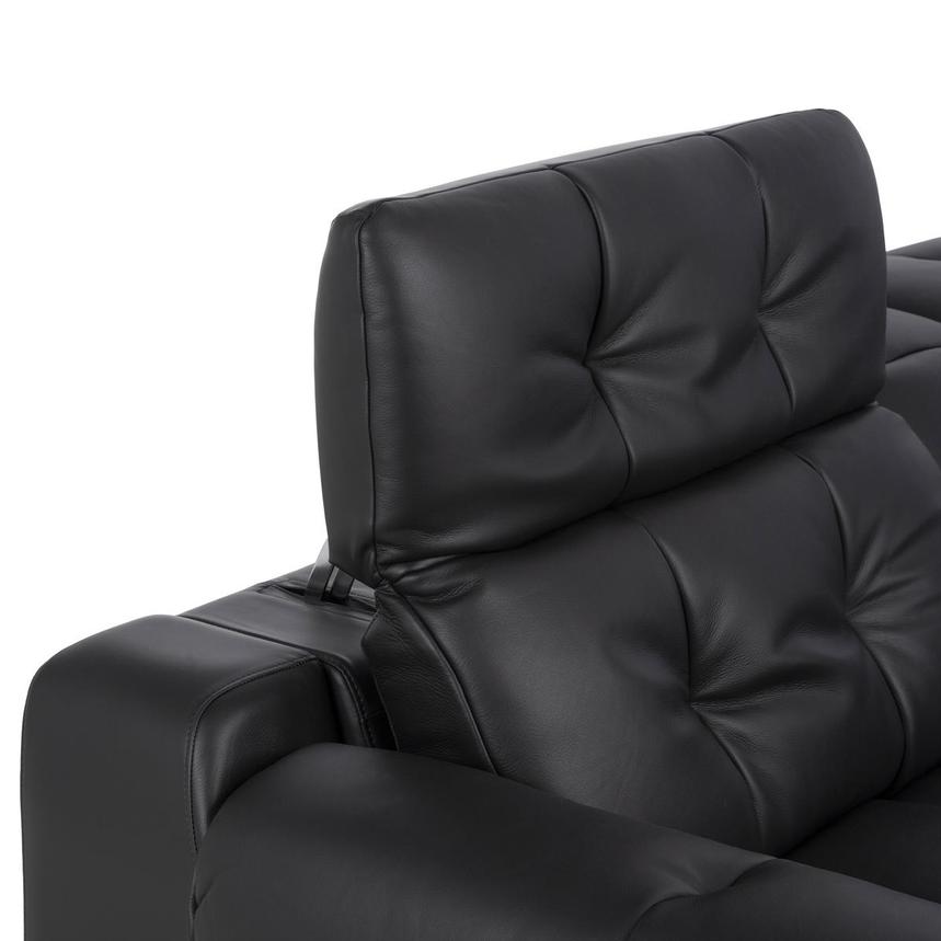 Obsidian Leather Power Reclining Sectional with 5PCS/2PWR alternate image, 7 of 11 images.