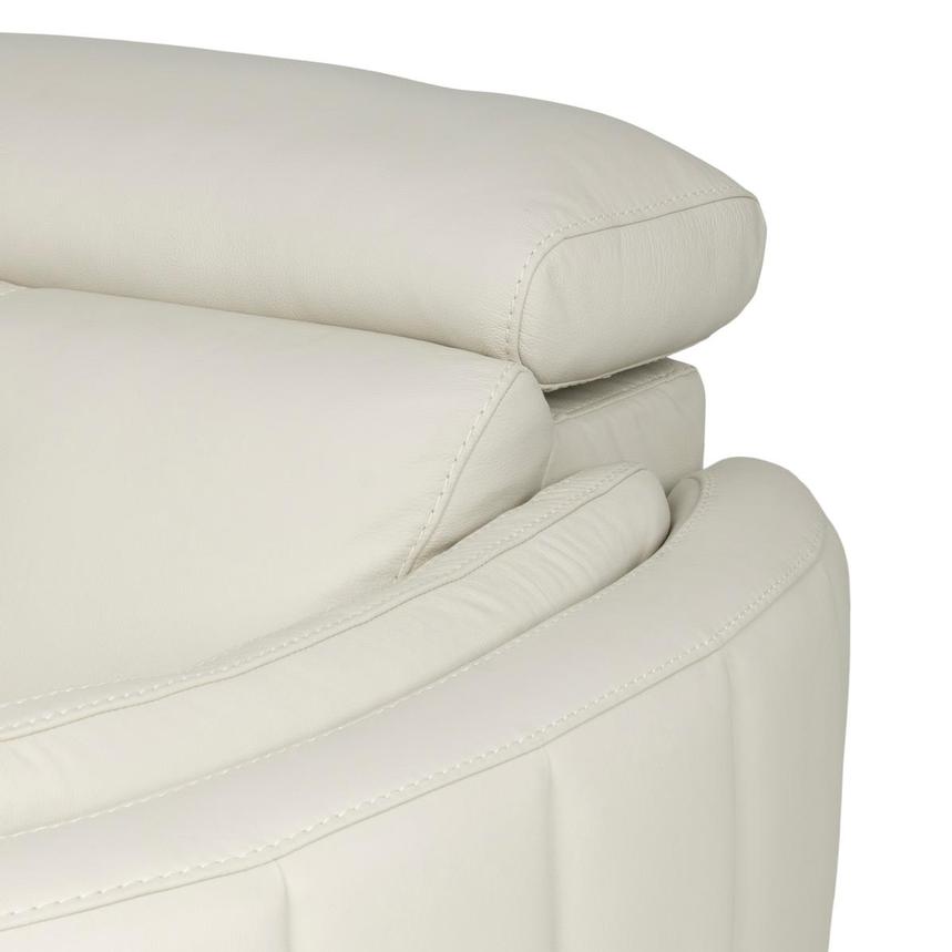 Kamet Ivory Leather Power Reclining Sectional with 6PCS/2PWR  alternate image, 6 of 8 images.