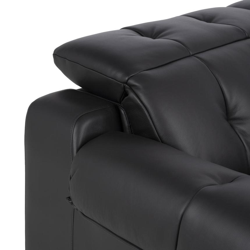 Obsidian Home Theater Leather Seating with 5PCS/2PWR  alternate image, 9 of 12 images.
