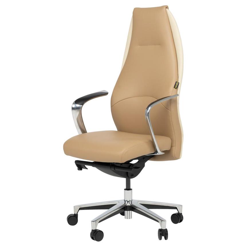 Prector Dark Cream Desk Chair  main image, 1 of 12 images.