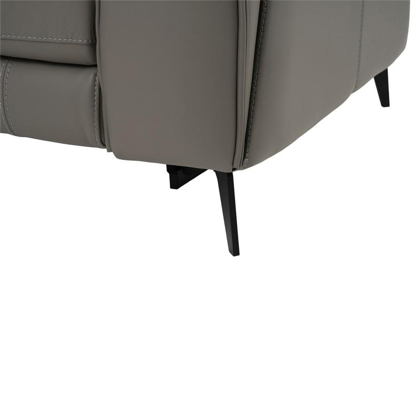 Luke 2.0 Dark Gray Leather Power Reclining Sectional with 5PCS/3PWR  alternate image, 9 of 10 images.