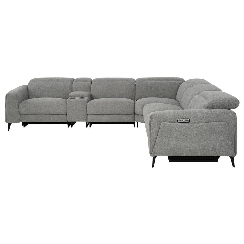 Luke Dark Gray Power Reclining Sectional with 6PCS/3PWR alternate image, 2 of 12 images.