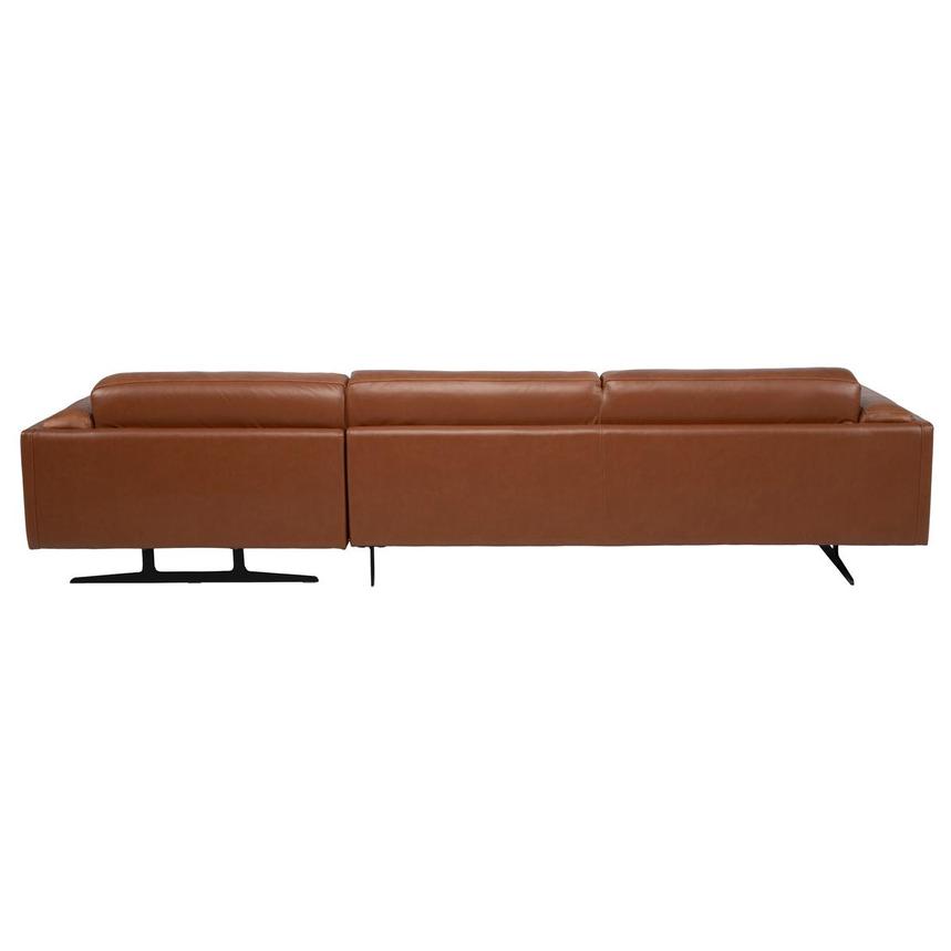 Palermo Tan Leather Sofa w/Right Chaise  alternate image, 4 of 8 images.