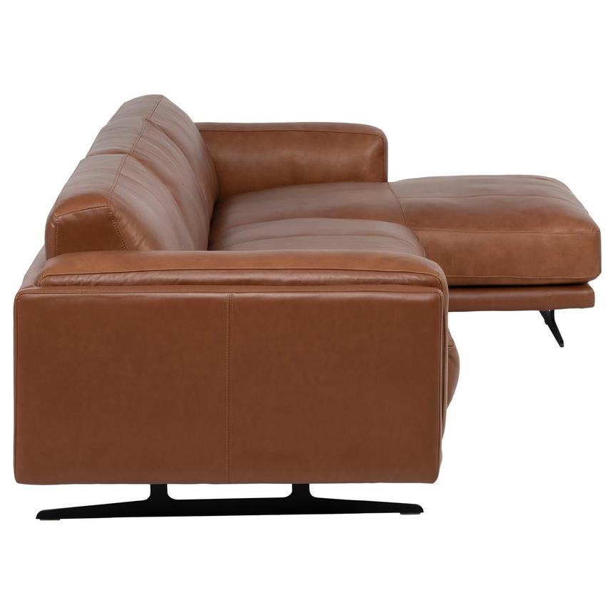 Palermo Tan Leather Sofa w/Right Chaise  alternate image, 4 of 9 images.