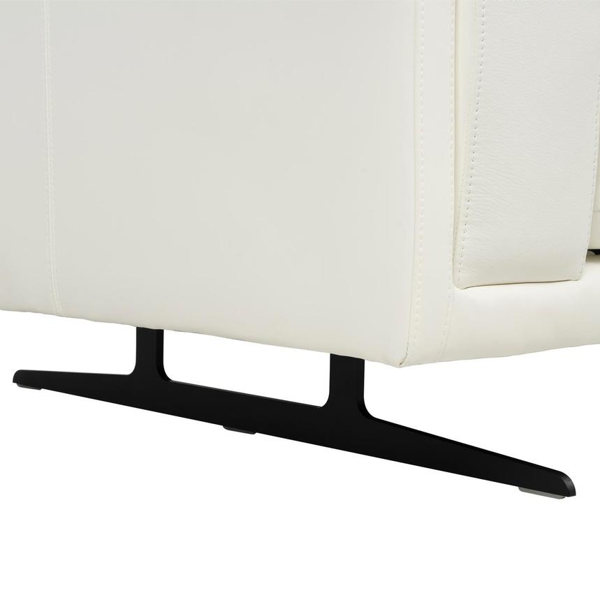 Palermo White Leather Sofa w/Right Chaise  alternate image, 7 of 7 images.