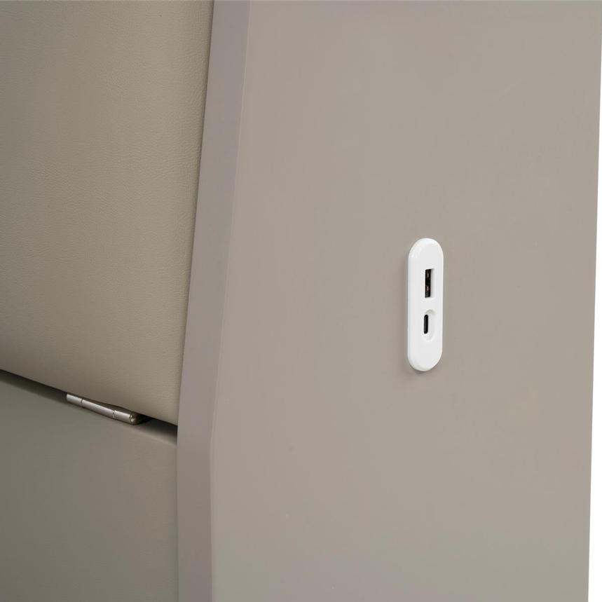 Ivana Gray Queen Storage Bed  alternate image, 4 of 6 images.