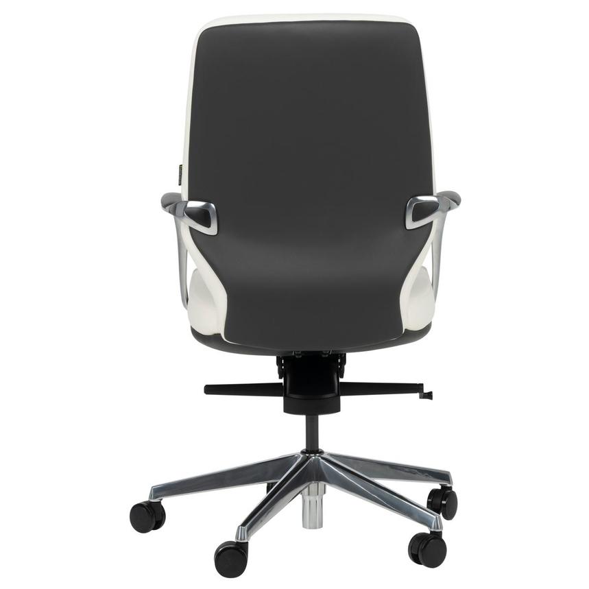 Yoshi White Low Back Desk Chair  alternate image, 6 of 12 images.