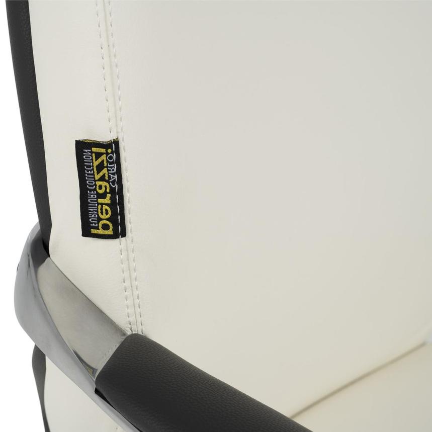 Yoshi White Low Back Desk Chair  alternate image, 9 of 13 images.