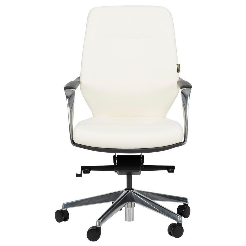 Yoshi White Low Back Desk Chair alternate image, 2 of 12 images.
