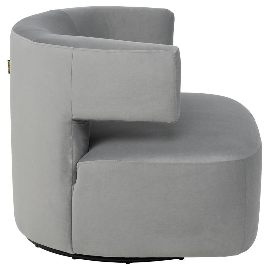 Oaklee Gray Swivel Accent Chair  alternate image, 4 of 9 images.