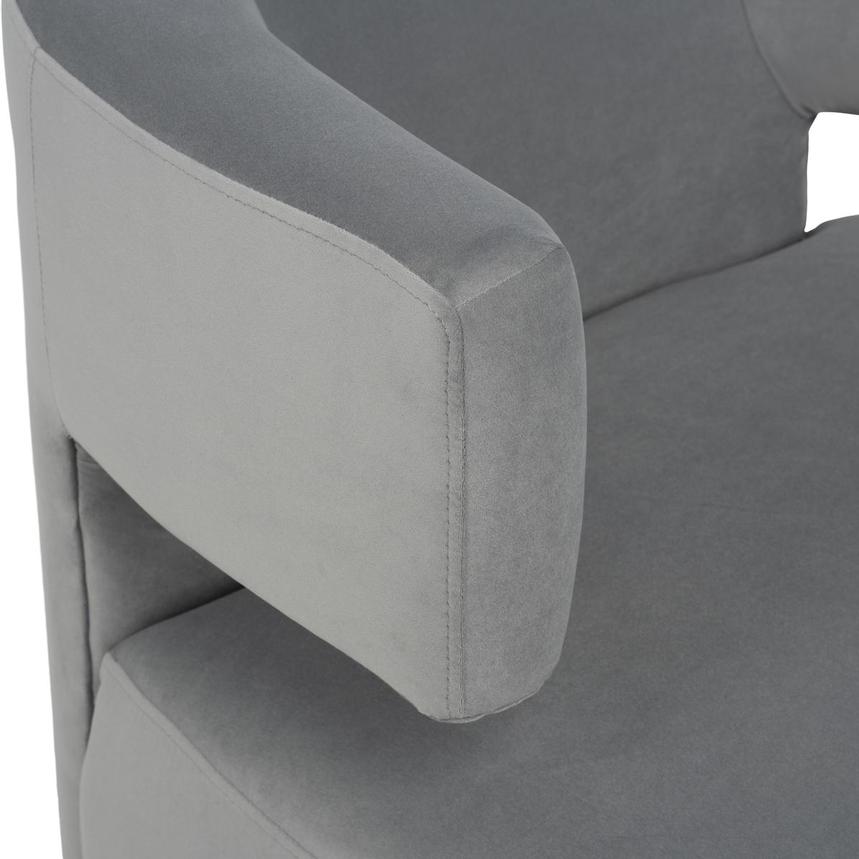 Oaklee Gray Swivel Accent Chair  alternate image, 6 of 9 images.