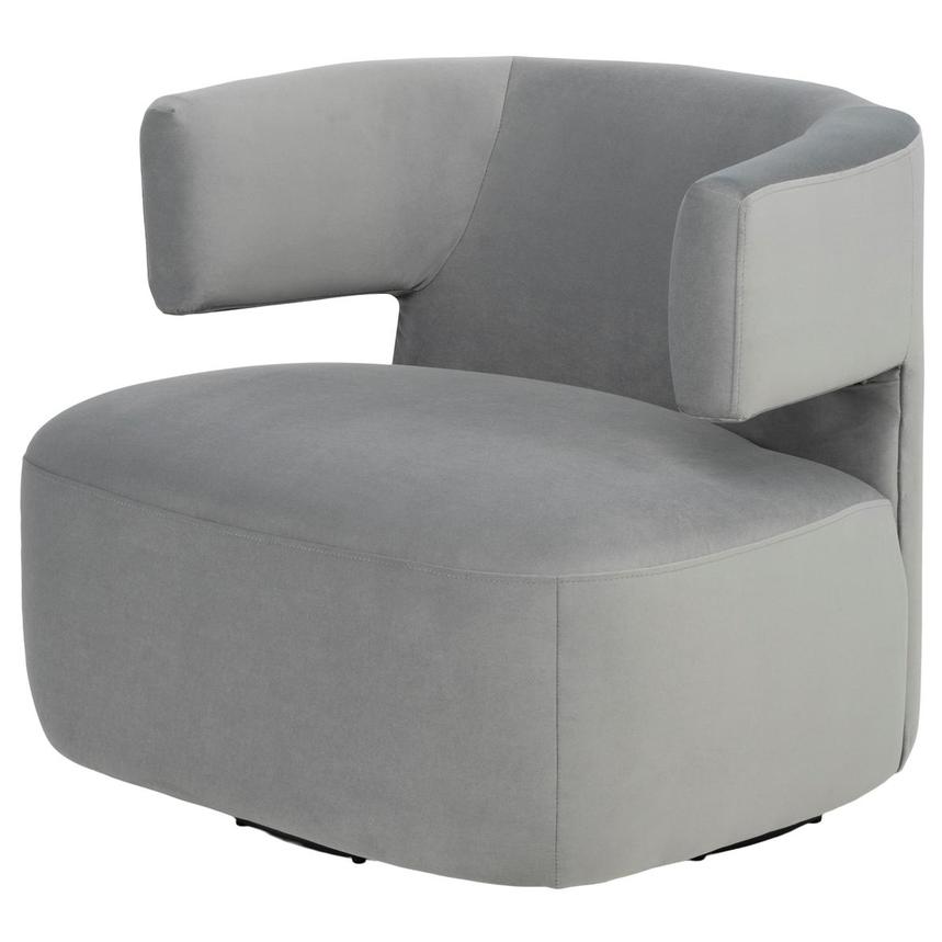 Oaklee Gray Swivel Accent Chair  main image, 1 of 9 images.