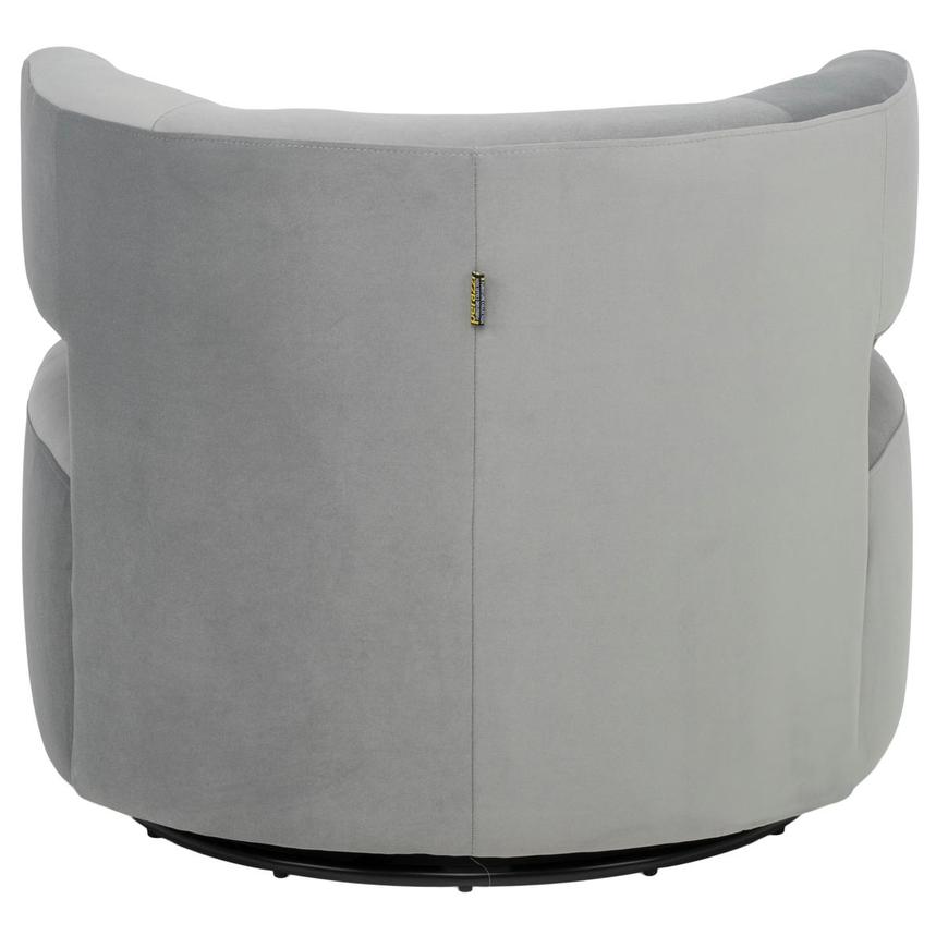 Oaklee Gray Swivel Accent Chair alternate image, 5 of 9 images.