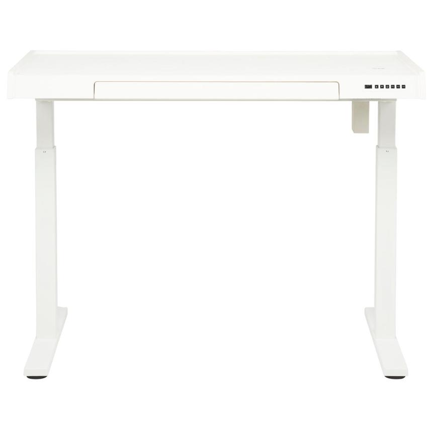 Rise White Adjustable Height Desk  alternate image, 4 of 11 images.
