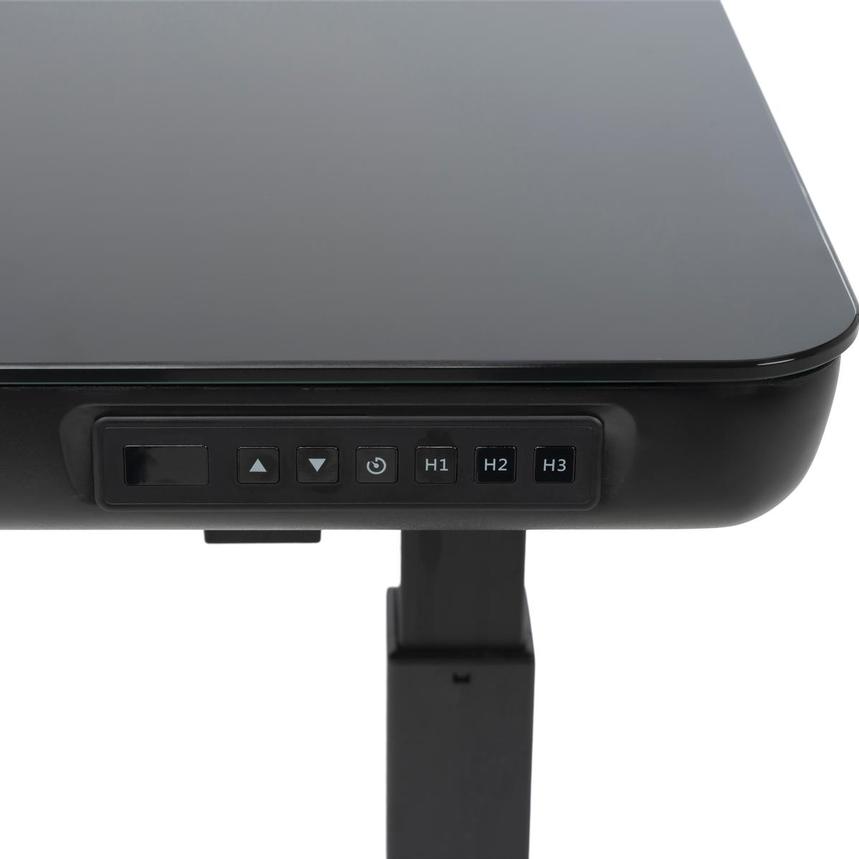 Ascend Black Adjustable Height Desk alternate image, 7 of 9 images.