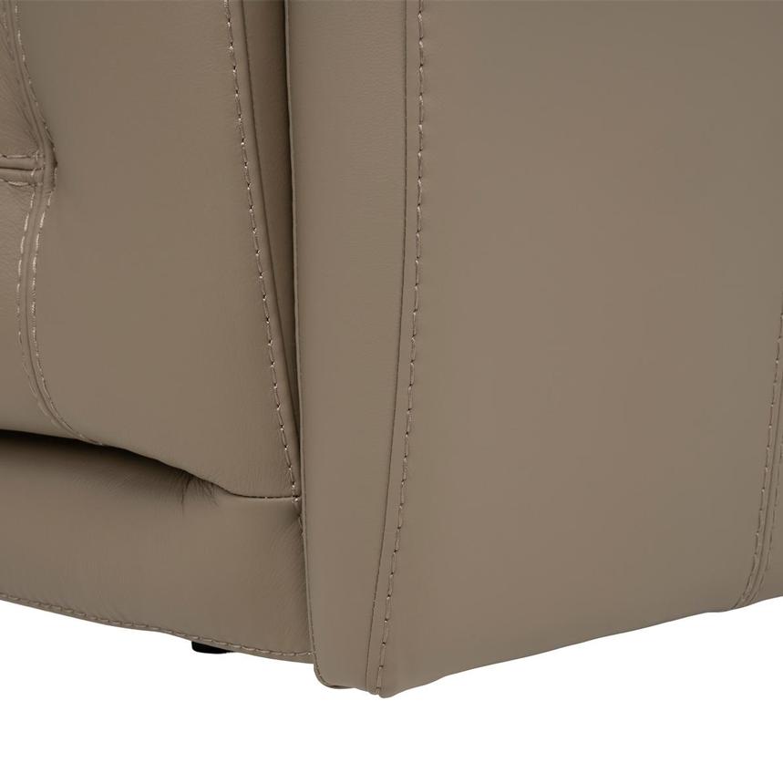 Graystone Dark Taupe Leather Power Reclining Sectional with 6PCS/3PWR  alternate image, 12 of 13 images.