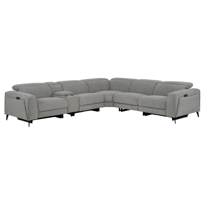 Luke Dark Gray Power Reclining Sectional with 6PCS/2PWR