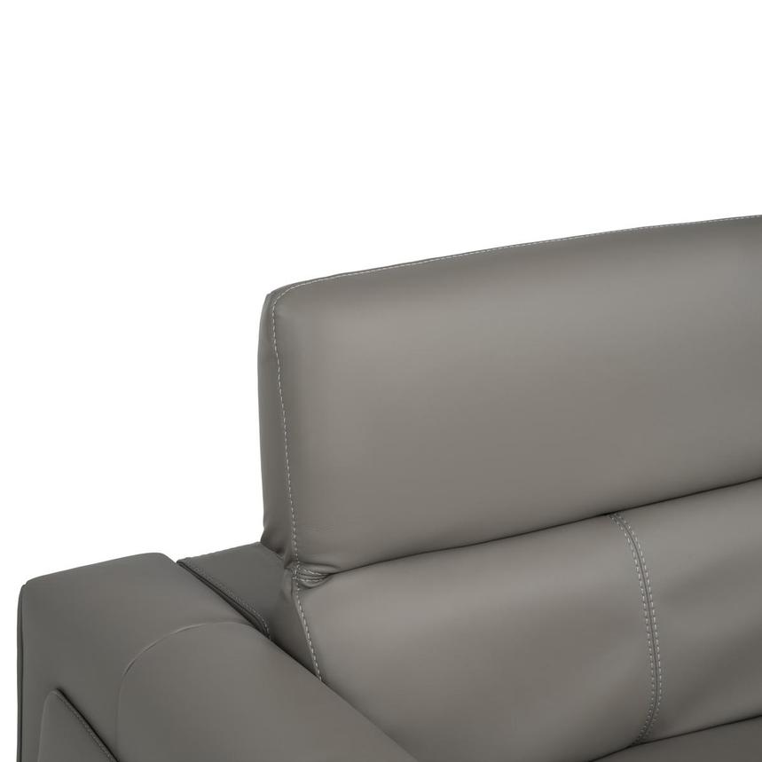 Luke 2.0 Dark Gray Power Reclining Leather Sofa alternate image, 7 of 10 images.