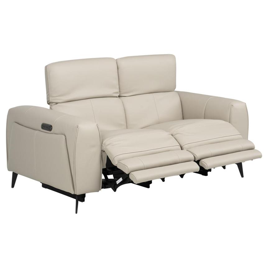 Luke 2.0 Taupe Leather Reclining Loveseat alternate image, 4 of 11 images.