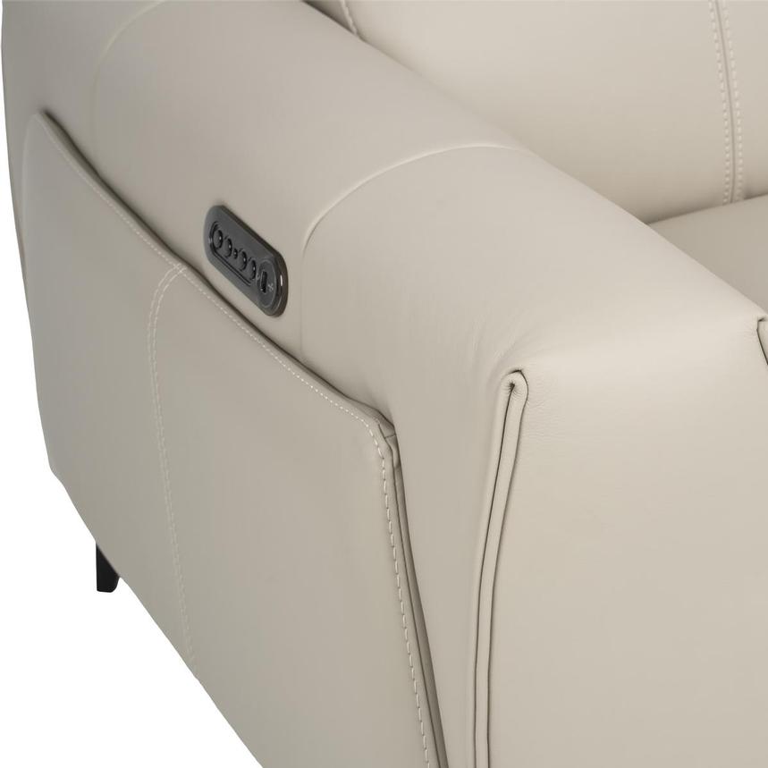 Luke 2.0 Taupe Leather Reclining Loveseat alternate image, 9 of 11 images.