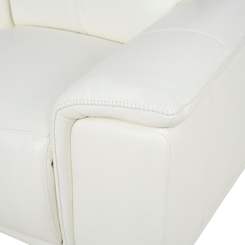 Davis 2.0 White Leather Power Recliner  alternate image, 9 of 11 images.