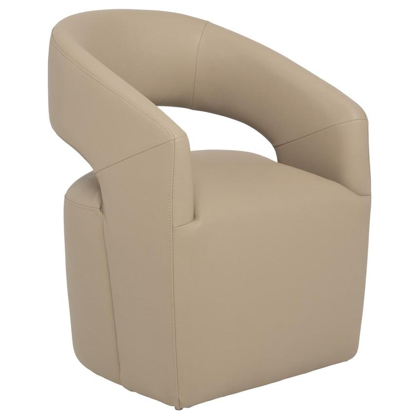 Lilly Taupe Arm Chair w/Casters alternate image, 2 of 9 images.