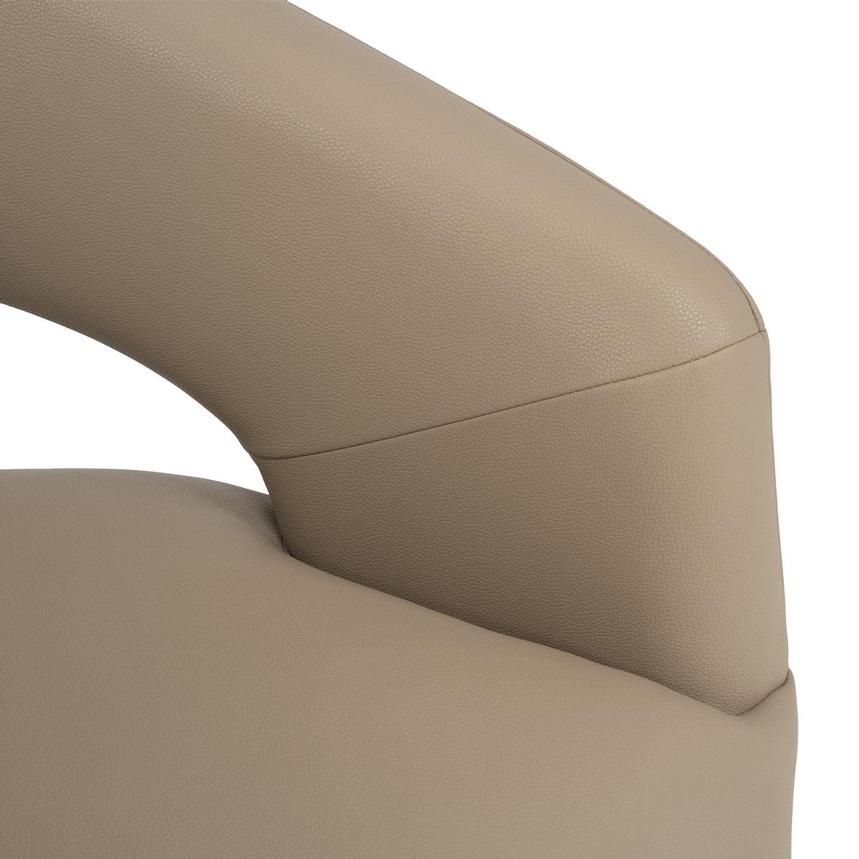 Lilly Taupe Arm Chair w/Casters alternate image, 7 of 9 images.