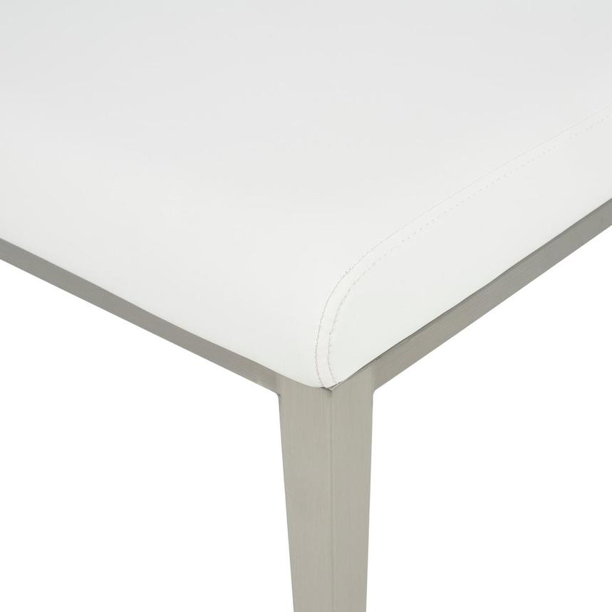Phebe White/Sliver Side Chair  alternate image, 7 of 7 images.