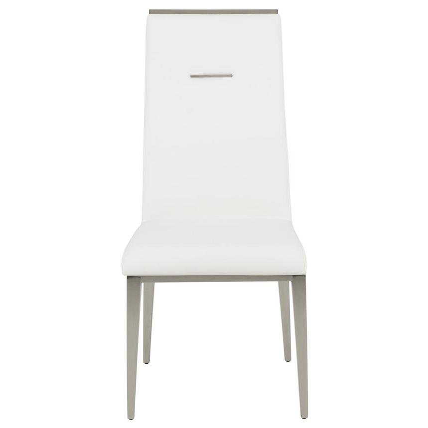 Phebe White/Sliver Side Chair  alternate image, 2 of 7 images.