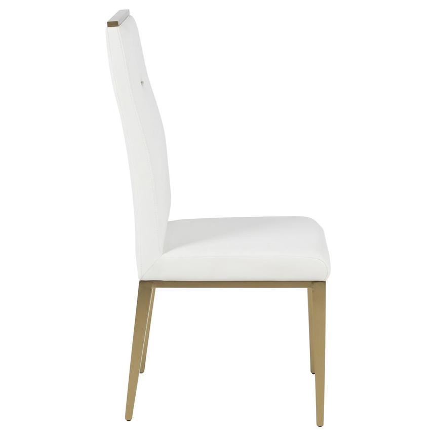 Phebe White/Gold Side Chair  alternate image, 4 of 8 images.