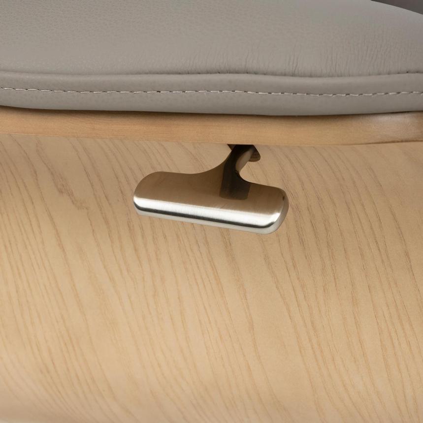 Fabrizio Taupe Leather Accent Chair  alternate image, 11 of 13 images.