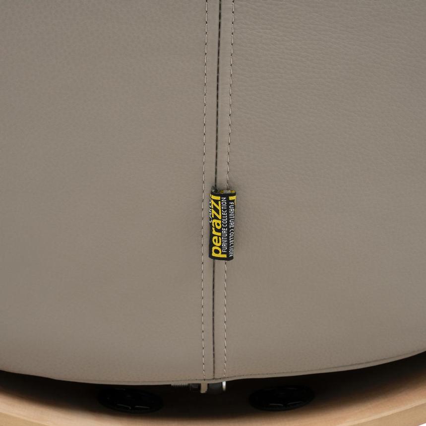 Fabrizio Taupe Leather Accent Chair alternate image, 12 of 13 images.